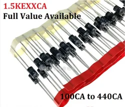 20 piezas 1.5KE100CA 1.5KE120CA 1.5KE130CA 1.5KE150CA 1.5KE160CA 1.5KE180CA 1.5KE180CA 1.5KE200CA 1.5KE220CA 1.5KE250CA 300CA 350CA 400CA 440CA