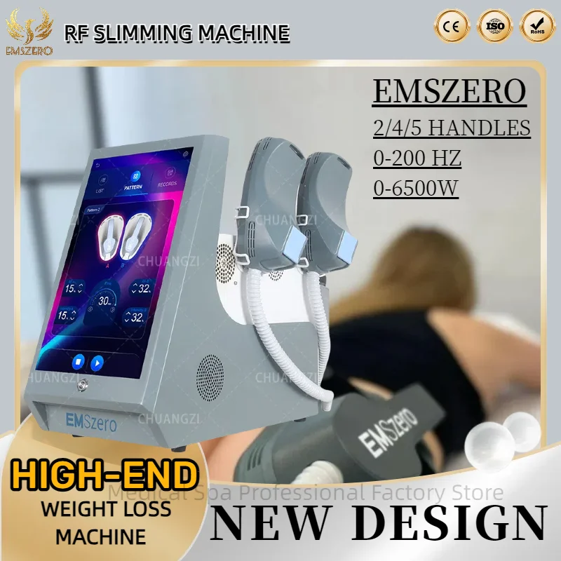 

Ems Zero NEO 15 Tesla RF Professional Body Sculpt 6500W EMSzero Slimming Machine Muscle Stimulator