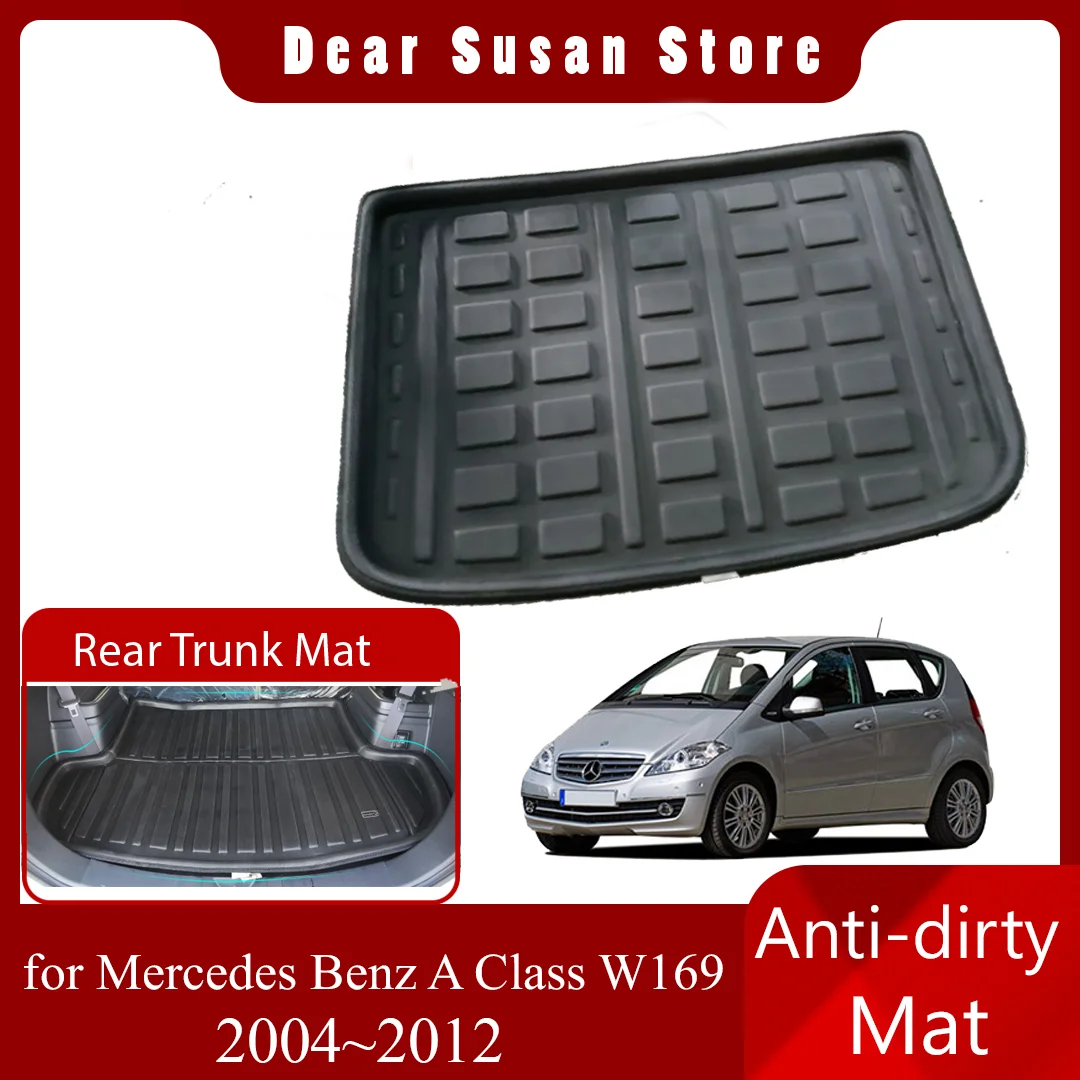 

Car Rear Trunk Mat for Mercedes Benz A Class W169 160 150 2004~2012 2005 Waterproof Floor Pad Space Boot Carg Cover Accessories