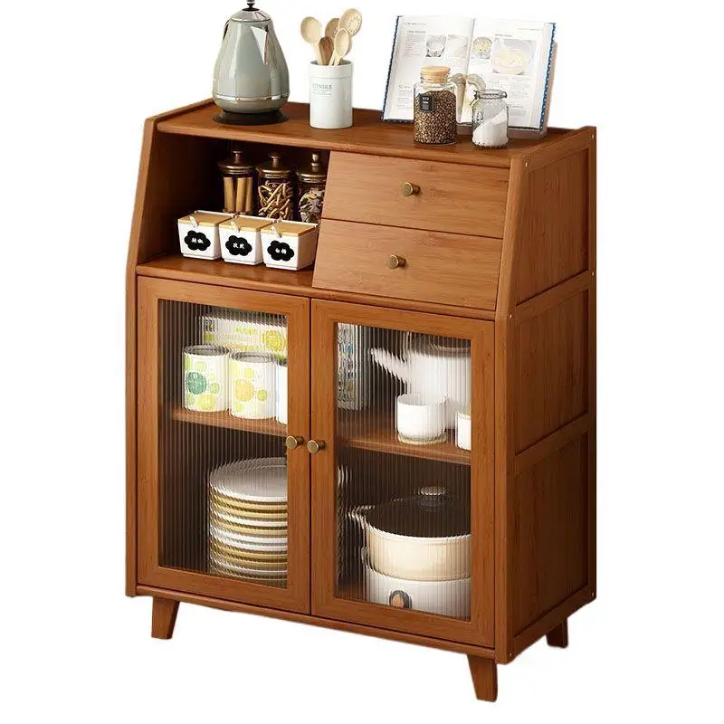 

Dining side new Chinese style simple kitchen, storage cabinet, living room against the wall, dust-proof storage cabinet rack