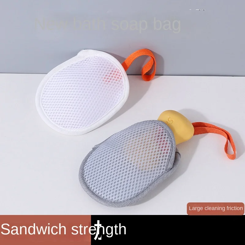 2026 1~4Pcs New Foaming Soap Bag Net Mesh Massage Exfoliator Pouch Bathing Bubble Maker Cleaning Tool exfoliating gloves