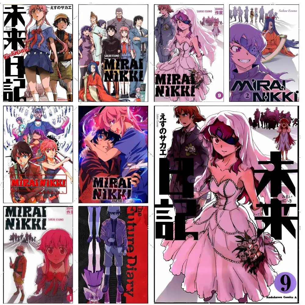 Japanese Comics M-Mirai Nikki F-Future Diary Poster Premium Decor Art & Gift for Household Lounge Home Ornaments