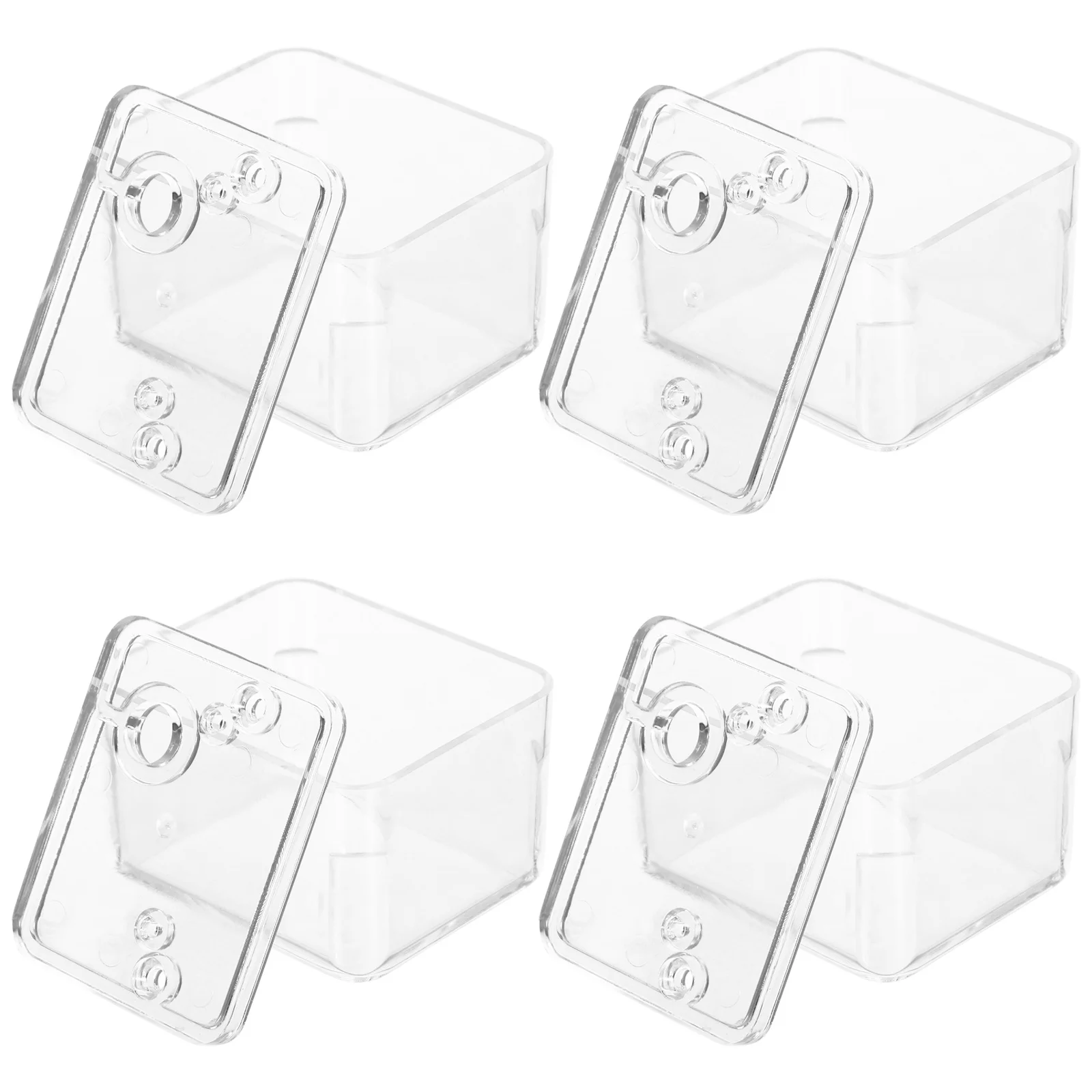 

4Pcs Music Box Kit DIY Transparent Clear Lid - Sturdy Plastic Clockwork Mechanism Easy Assembly for Creative Crafting Fun