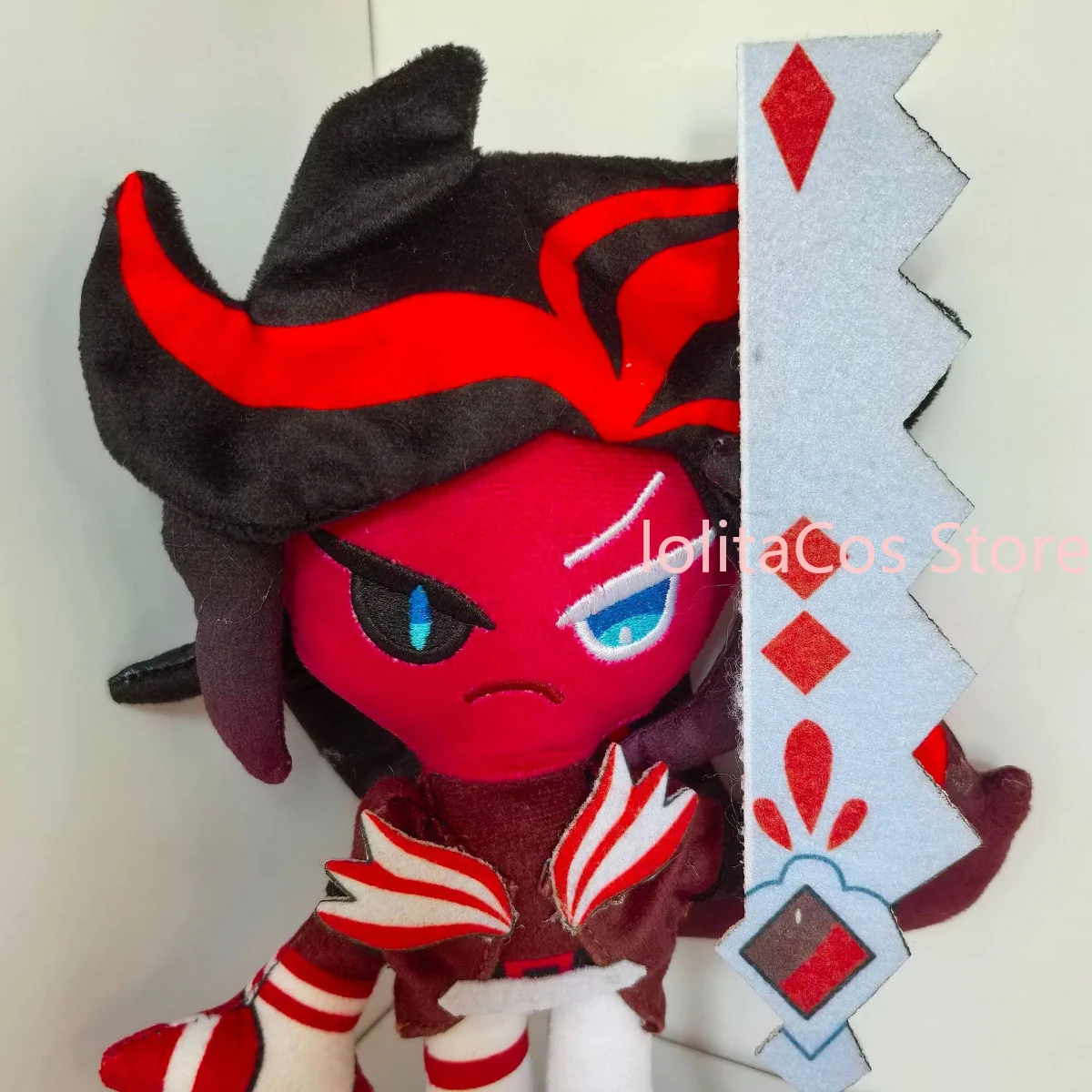 25cm Cookie Run: Kingdom Red Velvet Cookie Hollyberry Cookie Kawaii Plush Doll Anime Stuffed Toys Birthday Gift Xmas