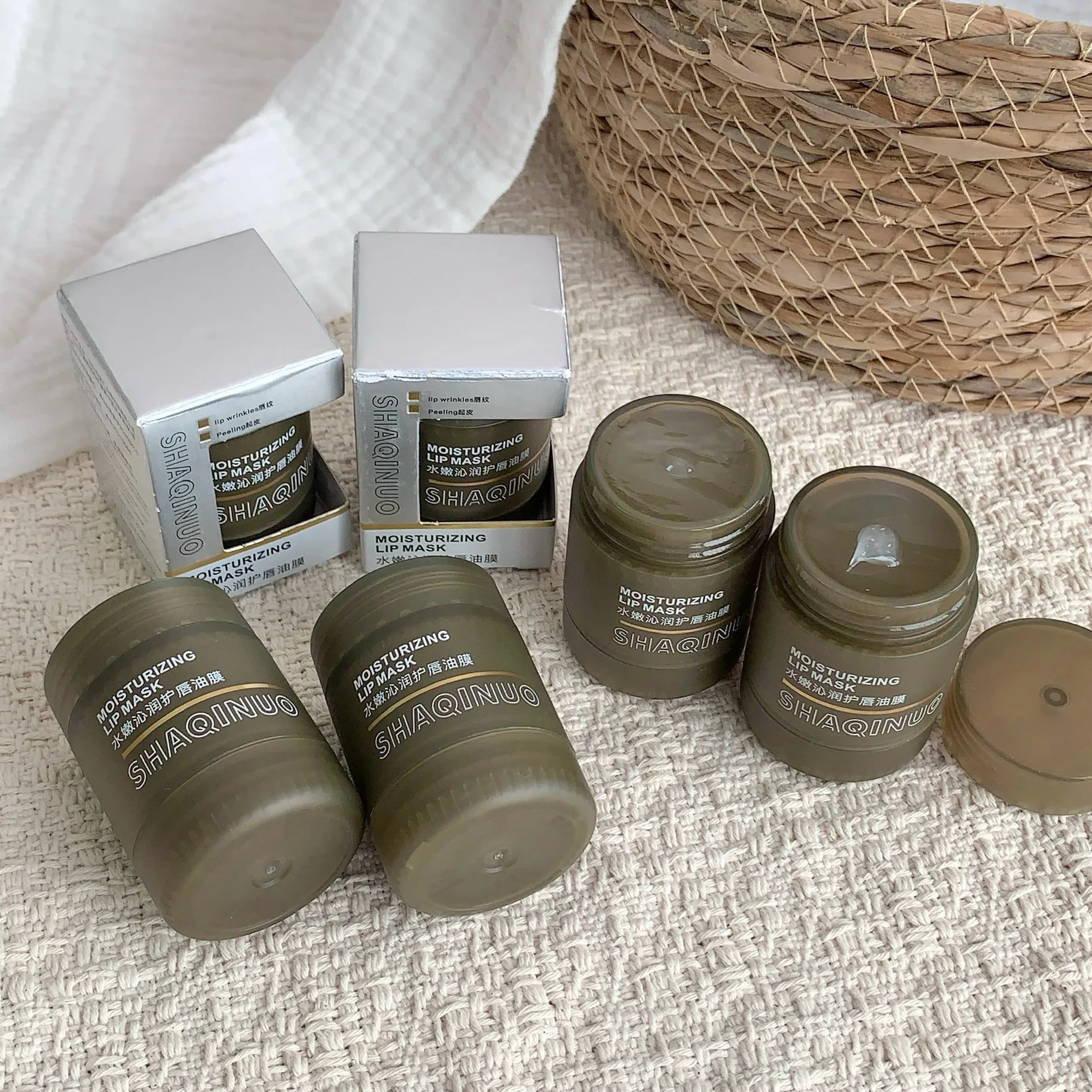 قناع شفاه مرطب عديم اللون، ترطيب ماكياج ما قبل الماكياج من شاكينيو، العناية اليومية بالشفاه، يقلل خطوط الشفاه، بلسم شفاه مضاد للتكسير #6