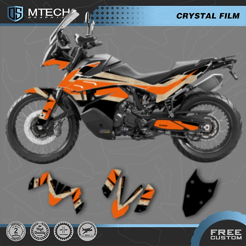 

DSMTECH Motorcycle Graphics For KTM 2019 2020 2021 2022 ADV790 19-22 ADV790 ADV-R Decals Stickers Kits 006