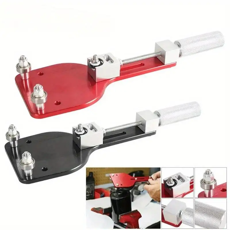 

Aluminum Adjustable Oil Filter Cutter Tool Replace 77750 Auto Cutting Car Accessories Fit For 2-3/8 to 5 Inch Range Red Black