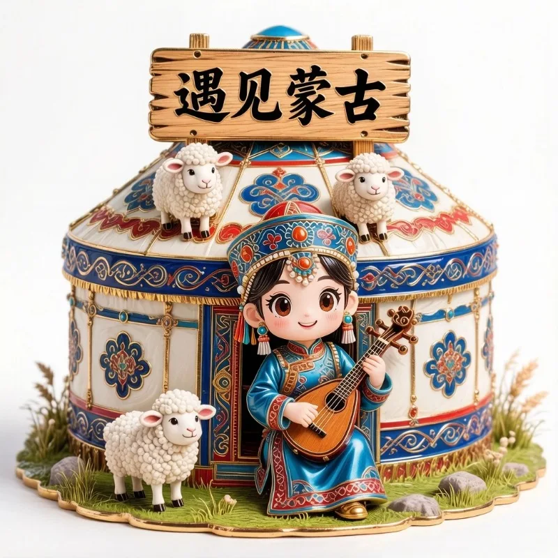 China Dunhuang Fridge Magnets Metal Material Shanghai Beijing Jiuzhaigou Wuyuan Hangzhou Qinghai Xi An Chengdu Fridge Stickers