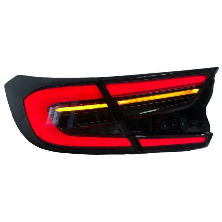 Smoked lens LED tail light for 2018 Accord