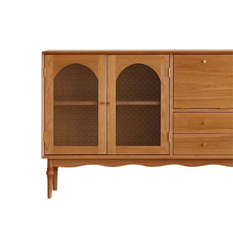 

Nordic solid wood side cabinet