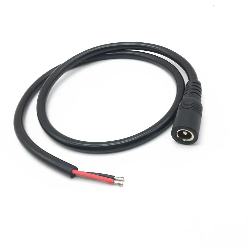 DC5.5*2.5MM 5.5*2.1MM DC Power Plug Extendsion Cables For CCTV Male to Female Power Plug 18AWG 0.75MM Single Power plug