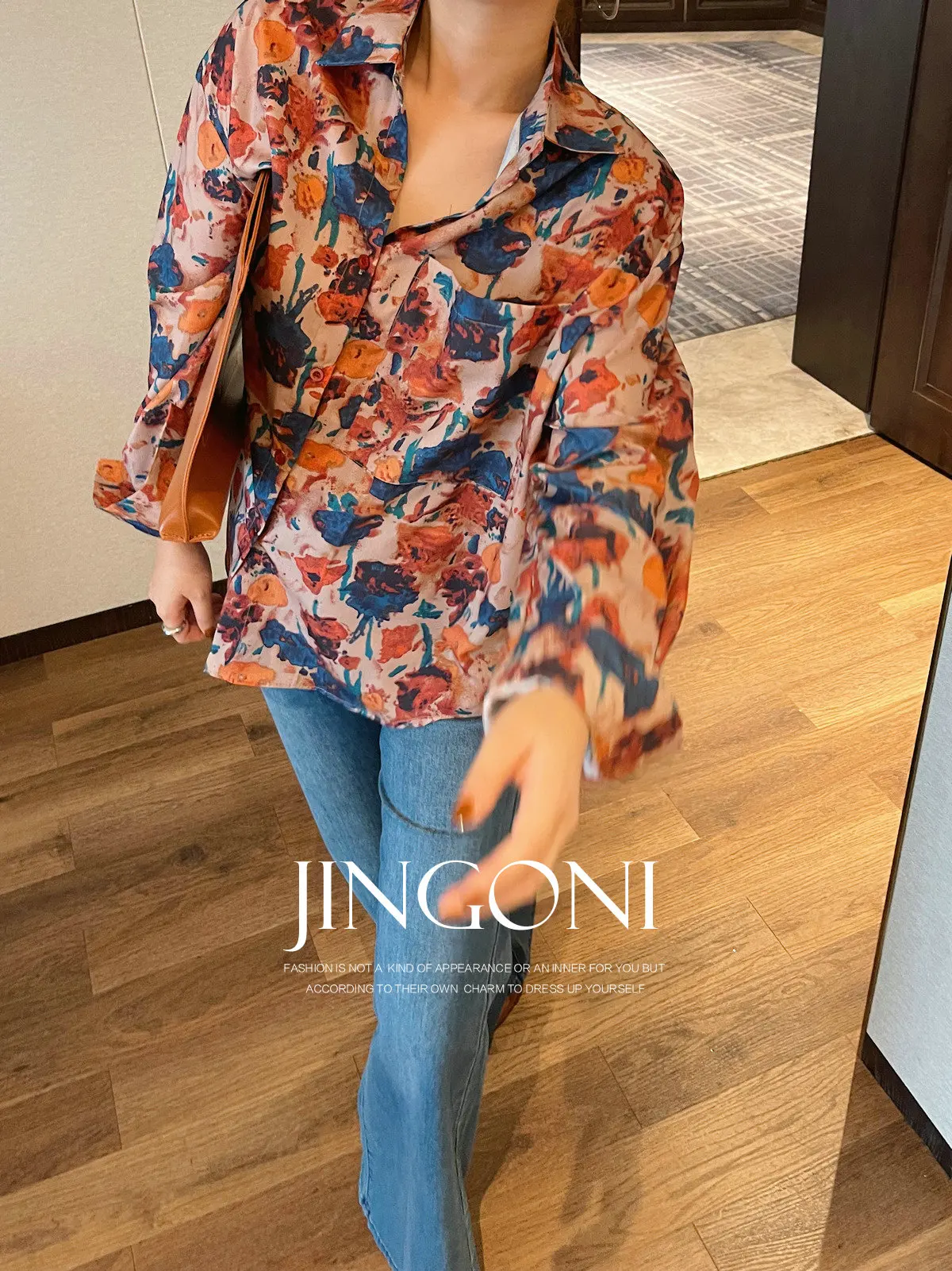 

Floral Shirt Blouse Top Y2K Women Clothing 2024 Woman Autumn Trend Long Sleeve Korean Fashion Style Vintage Elegant Oversize New