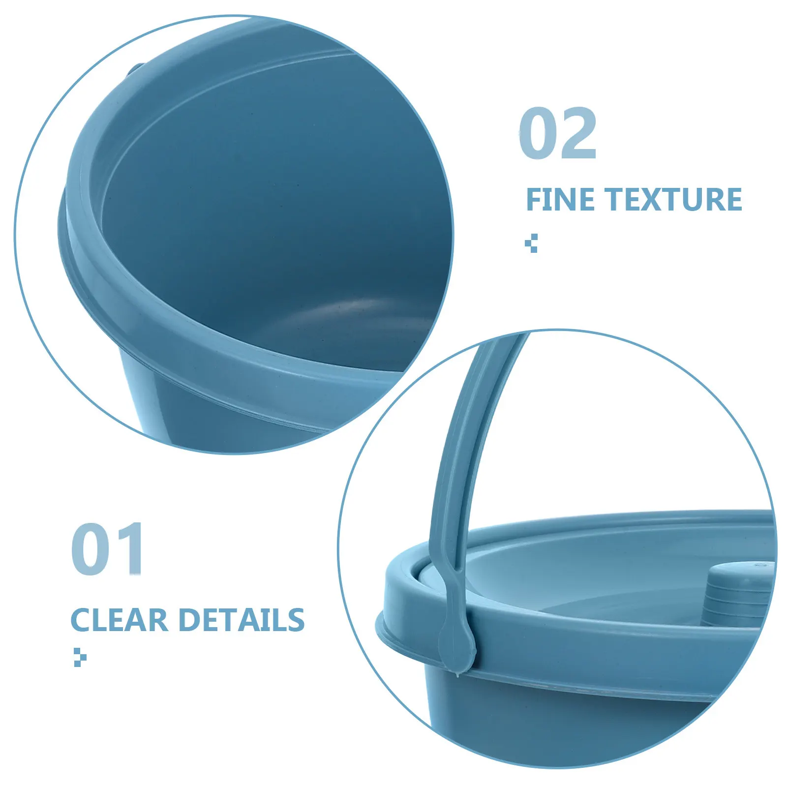 Blue Portable Commode Chair for Adults Bedside Toilet Urinal with Lid Travel Potty Camping Toilet Elderly Pregnant Disabled