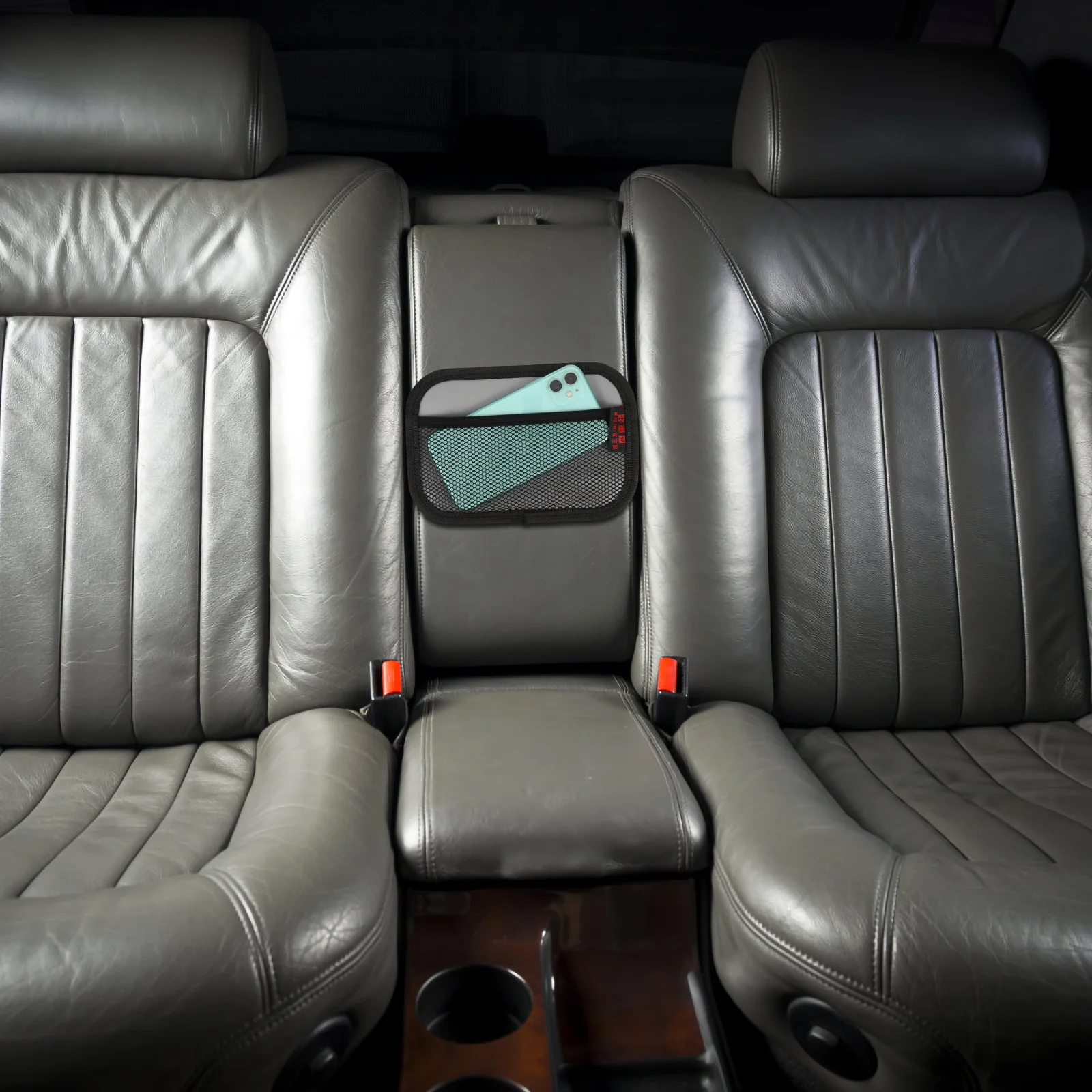

Multifunctional Seat Storage Bag Sticky Organizer Heavy Duty Oxford Cloth Car-Mounted Phone Holder Pouch Car Interior Mesh Net
