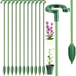 10Pcs Plant Supports Stakes Reusable Flower Vegetable Holder Sticks Floral Plants Stand for Indoor Outdoor Garden Decor Supplies