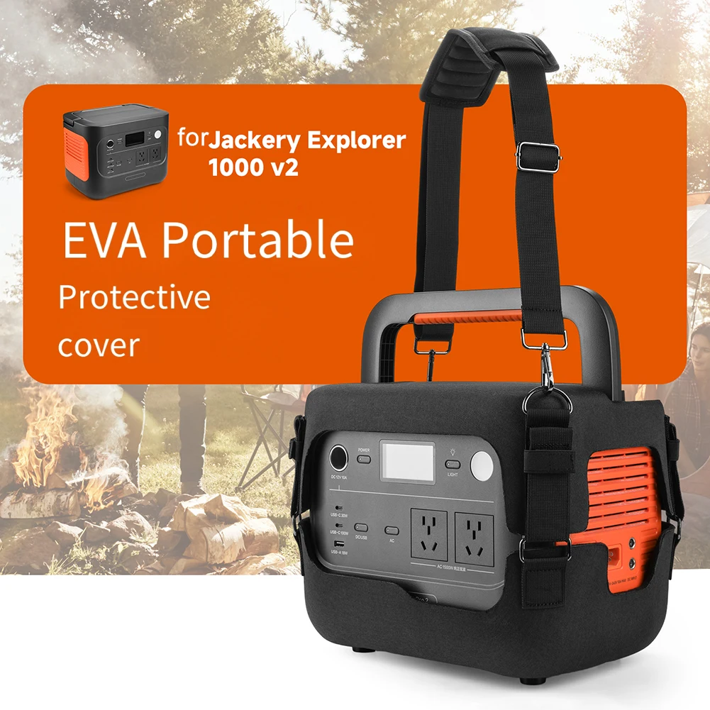 EVA Portable Protective Case Cover Power Storage Bag For Jackery Explorer 1000 V2 Stylish Smart Device Accessories