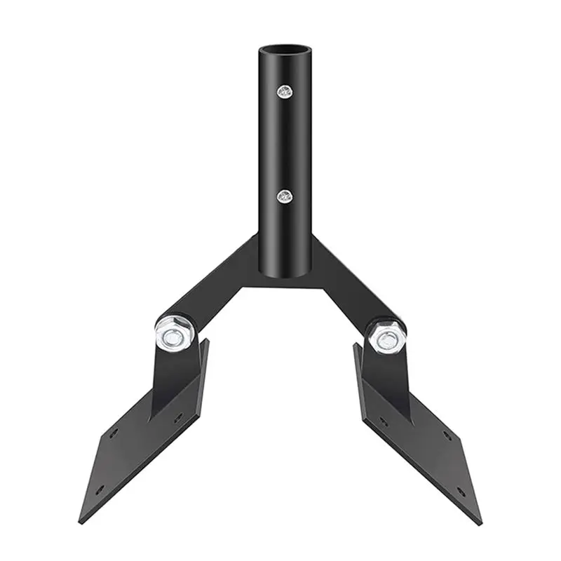 A01F-Wind Vane Bracket Garden Weathervanes Mount With Hardware Adjustable Garden Wind Vane Roof Mount For Backyard Black