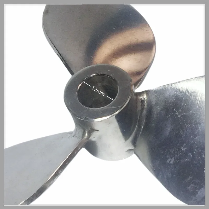 Stirring Blade Stainless Steel Mixer Impeller Lab Stirrer Paddle Three-blade Diameter 150 mm Inner Hole Aperture 12 mm