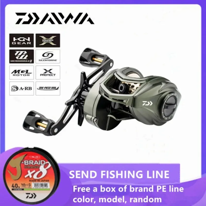 DAIWA High-speed Left and Right Fishing Line Reel, Maximum Towing Accessories 10kg, Applicable To All Water