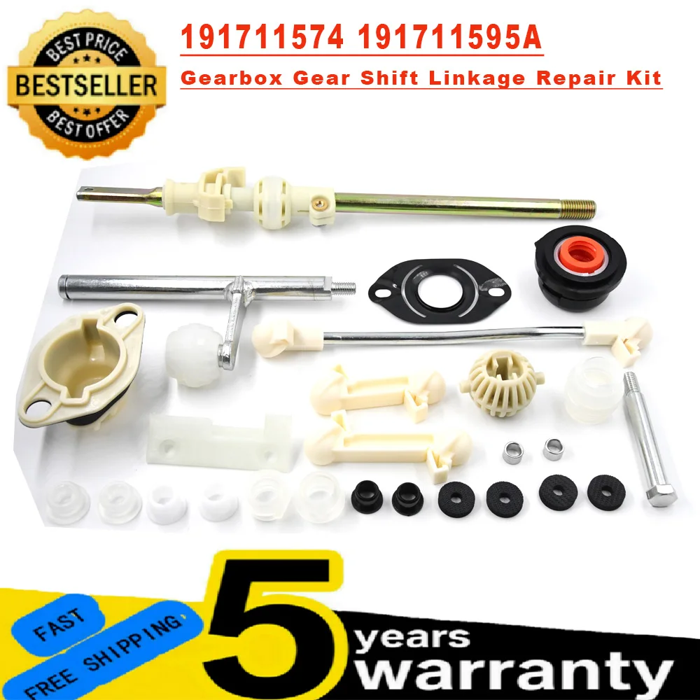 Car Gearbox Gear Shift Linkage Repair Kit 191711574 191711595A For VW GOLF JETTA MK2 1983-1992 Gear Shifting Repair