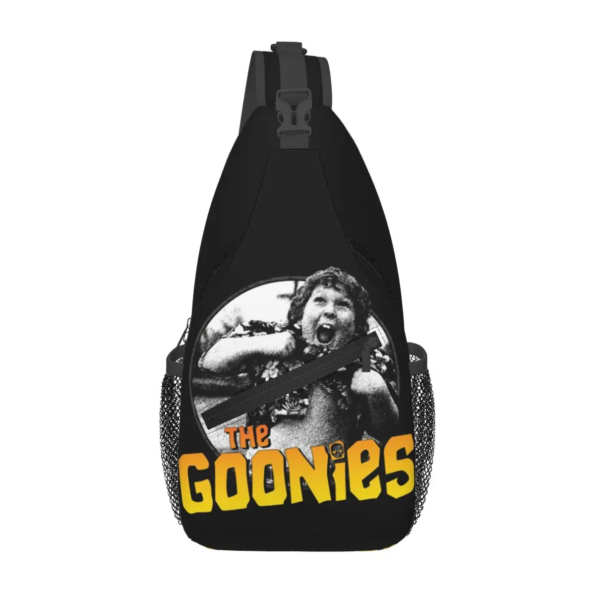 

Chunk The Goonies Funny Boy Logo Long Chest Bag Men Sling Crossbody Backpack Chest Bag Traveling Hiking Daypack Shoulder Bag