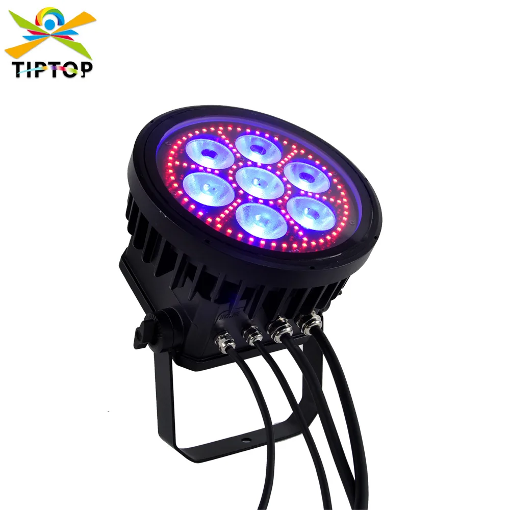 

TIPTOP 7 40W RGBL four-color waterproof cast aluminum Pa lamp RGB three-in-one patch auxiliary light color mixing double effect