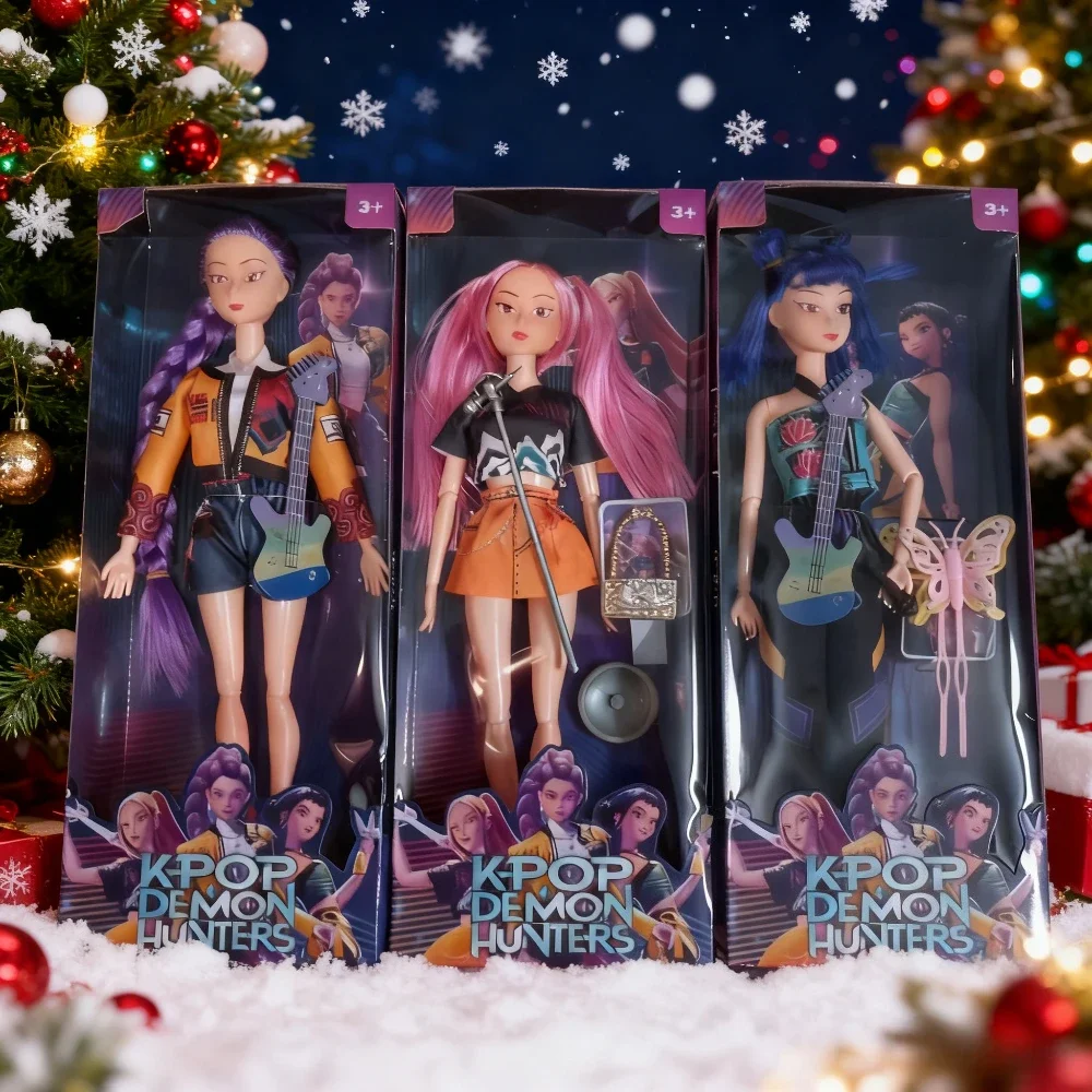 

2025 Doll Toys Kpop Demon Hunters Action Figure Toy Rumi Mira Zoey Beautiful Princess Baby Girl Dolls Plastic DIY Toy for Girls