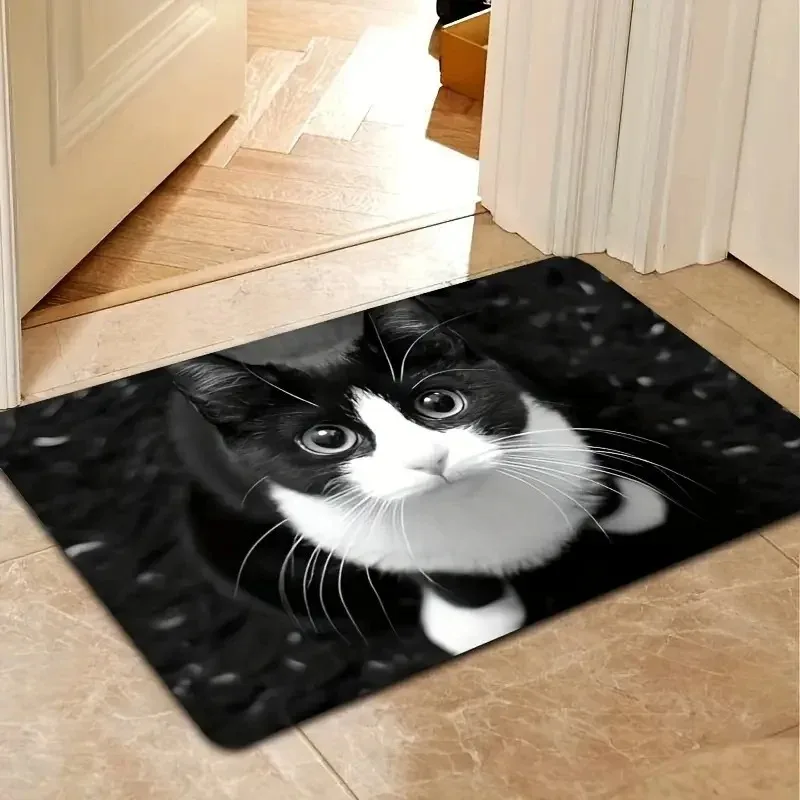 1PC Halloween Skull Kitchen Rug Non-Slip Door Mat Pop Design Bathroom Rug Bath Mat Carpet Home Sink Laundry Decor