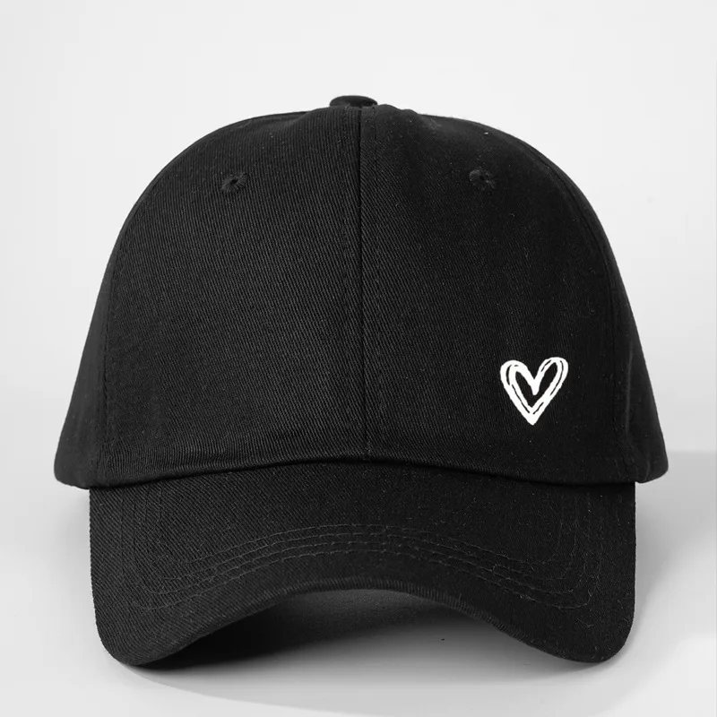 Love bedruckte Baseballkappe für Männer und Frauen, vielseitig für den täglichen Freizeitkleidung, schlichtes Design mit Liebe, Reiseausrüstung
