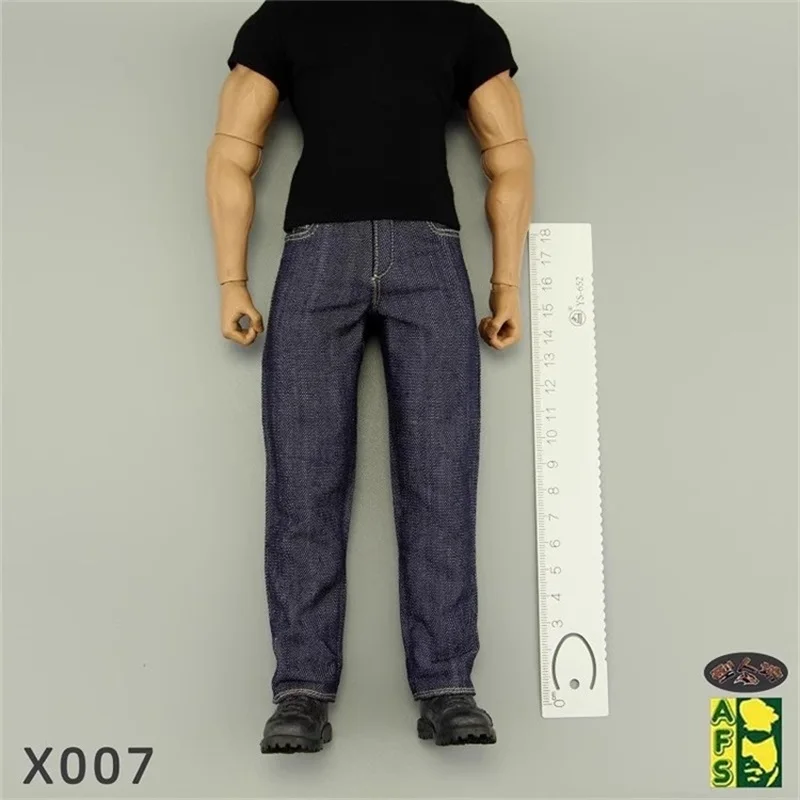 AFS X007 1/6 Soldier Strong Muscle Body Jeans Model Toy Accessories Fit 12'' Action Figure M35 AT027 Body In Stock