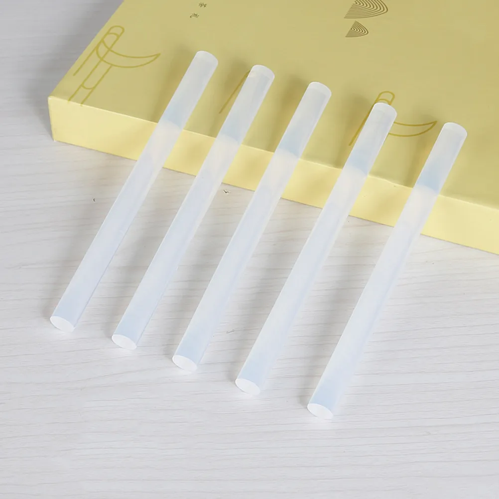 

80Pcs Hot Melt Glue Sticks Clear Transparent Strong Adhesive Flexible Odorless Glue Strips for Wood Glass Paper Packaging DIY