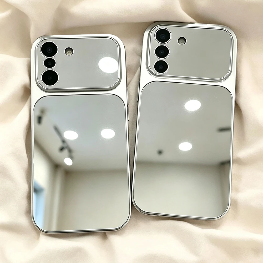 Electroplated Mirror Phone Case For Samsung A37 A56 A26 A17 A57 A36 A07 A17 A16 S25 S24 FE S26 Ultra Shockproof Protective Cover