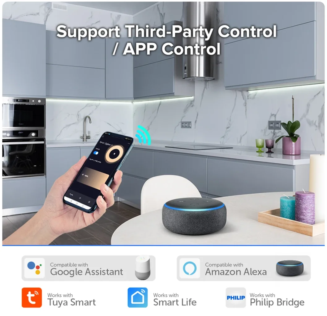 Imagem -04 - Controle Remoto Led Dimmer Triac Tuya Smart Life App Alexa Echo Google Home Assistant Vioce Rf2.4g Wi-fi 220v 230v 110v ac