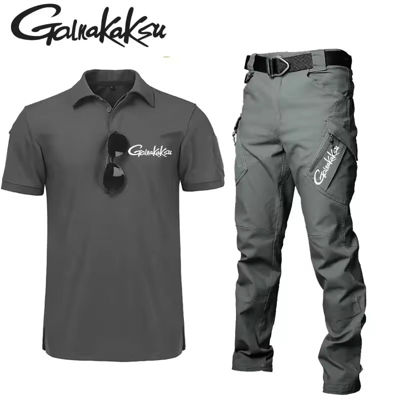 2026 Spring Summer Outdoor Sports Waterproof Clothing Fishing Shirts Reflected Hiking Clothes Fishing Suit Pants Casual Sets