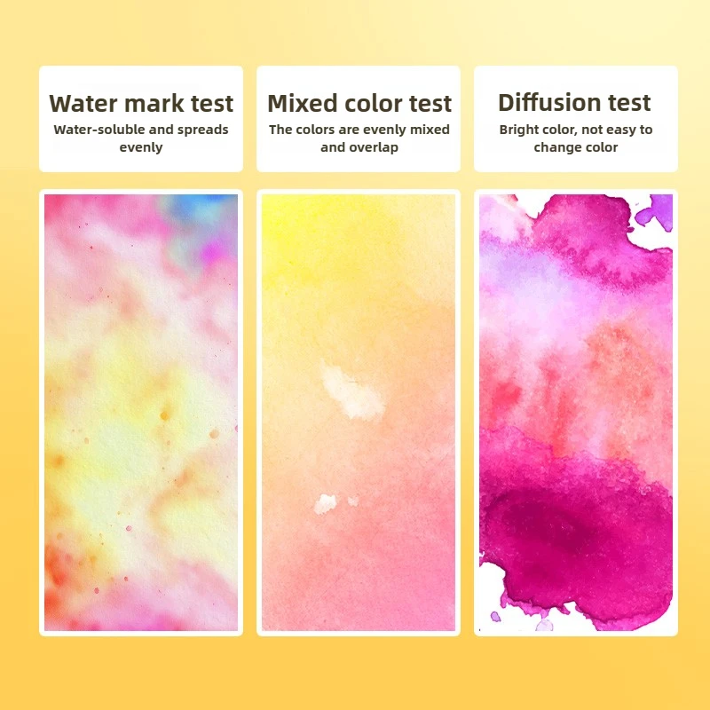 GRASP 60/18 لون على شكل مروحة مجموعة ألوان مائية صلبة محمولة لخط تلوين فني رسم مكتب اللوازم المدرسية القرطاسية #6