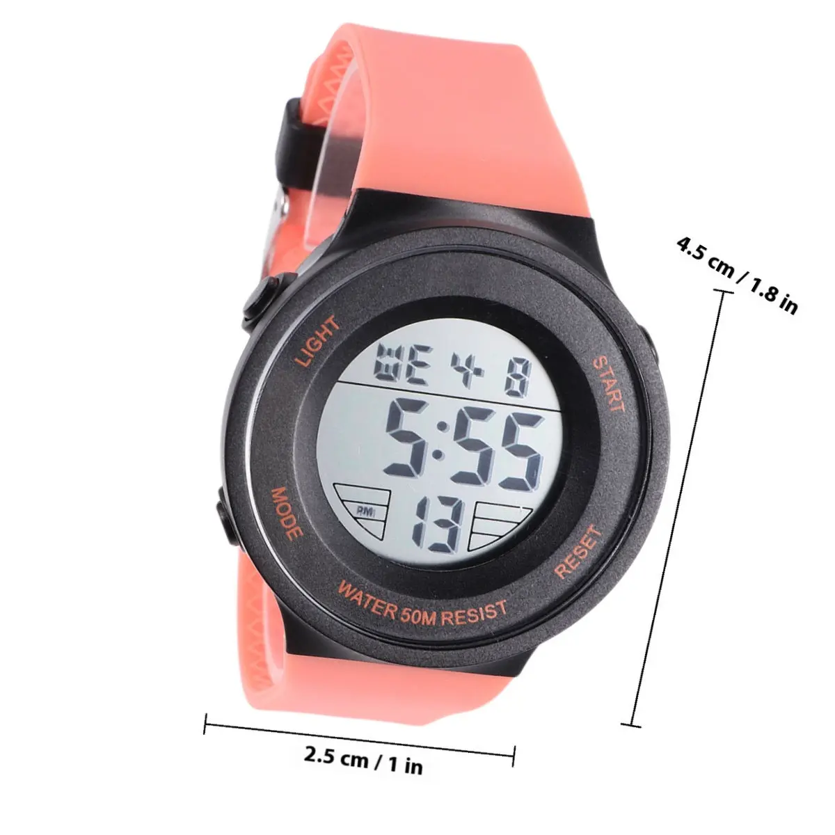 1Pcs Luminous Waterproof Night Light Children Watch Multifunction Stopwatch Week Display Electronic Watch for Students Running