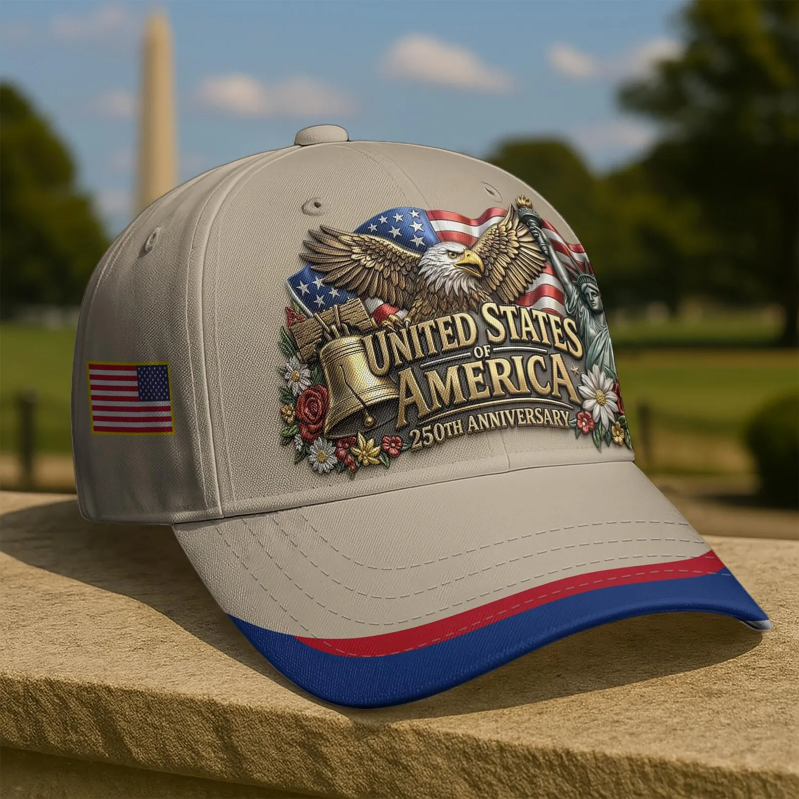 250th Anniversary USA Baseball Cap, 4th of July Hat, American Flag 1776–2026 Unisex Cap, Independence Gift, Gifts Idea For Patri