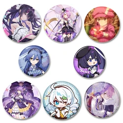 Guns Girl Z Tinplate Pins Round Cute Cartoon Brooches for Backpack Cothes Accessories Anime Collection Badge Decoration Gifts