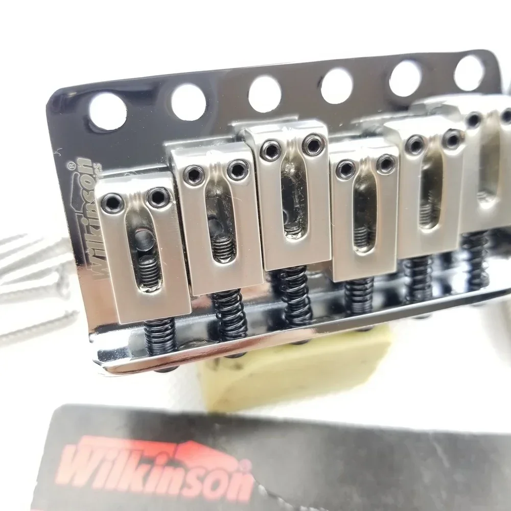 

WK WOV02 Guitarra Electric Electric Bridge Tremolo System Bridge Chrome Silver Аксессуары для гитарных инструментов Расстояние 10,5 мм