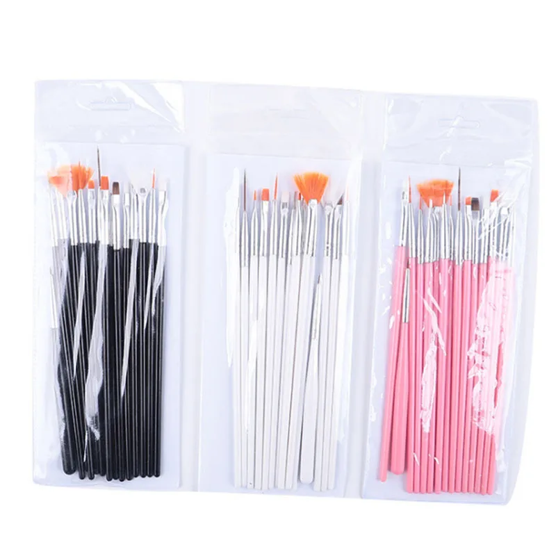 Nail Brush For Manicure Gel Brush For Nail Art 15Pcs/Set Nail Brush Acrylic Liquid Powder Carving Gel Brush