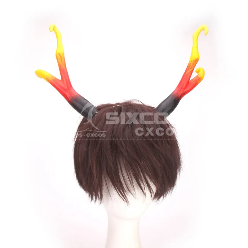 

Zhongli Horns Genshin Impact Headwear Halloween Christmas Fancy Party Costumes Accessories