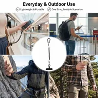 Cordons de sécurité rétractables antivol avec sangles de fixation pour téléphone, boucle à dégagement rapide, outil de sécurité pour iPhone Mi 6