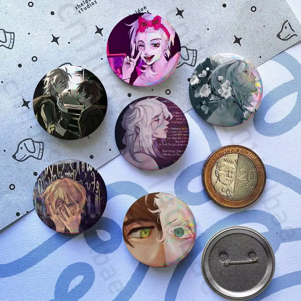 

The Promise Of Hope Anime Pins 58mm Cute Cartoon Badge Handmade Brooches for Backpack Accessories Jewelry Gifts