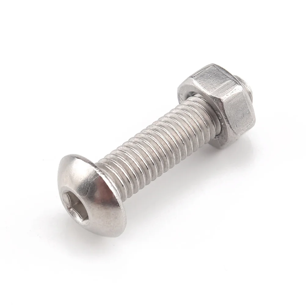 

190Pcs Stainless Steel Hex Socket Head Screws Nuts Set Assortment Storage Box Wood Electronics Repair Kit Stainless Steel Screw