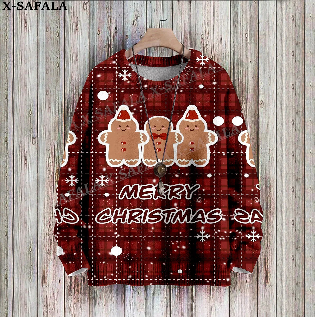 

Santa Claus Funny Christmas Gift Cosplay Ugly Christmas Knit Sweaters Christmas Gift Jumpers Tops Couple Party Unisex Casual-12