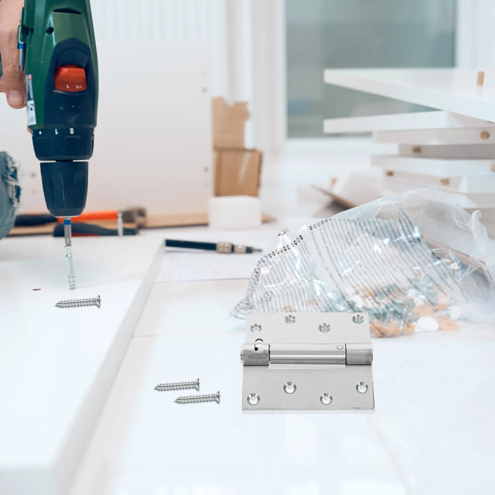 

Комплект самозакрывающихся дверных петель из нержавеющей стали для тяжелых условий эксплуатации, автоматические петли для межкомнатных, деревянных, подвальных и ванных дверей, бесшумный дизайн