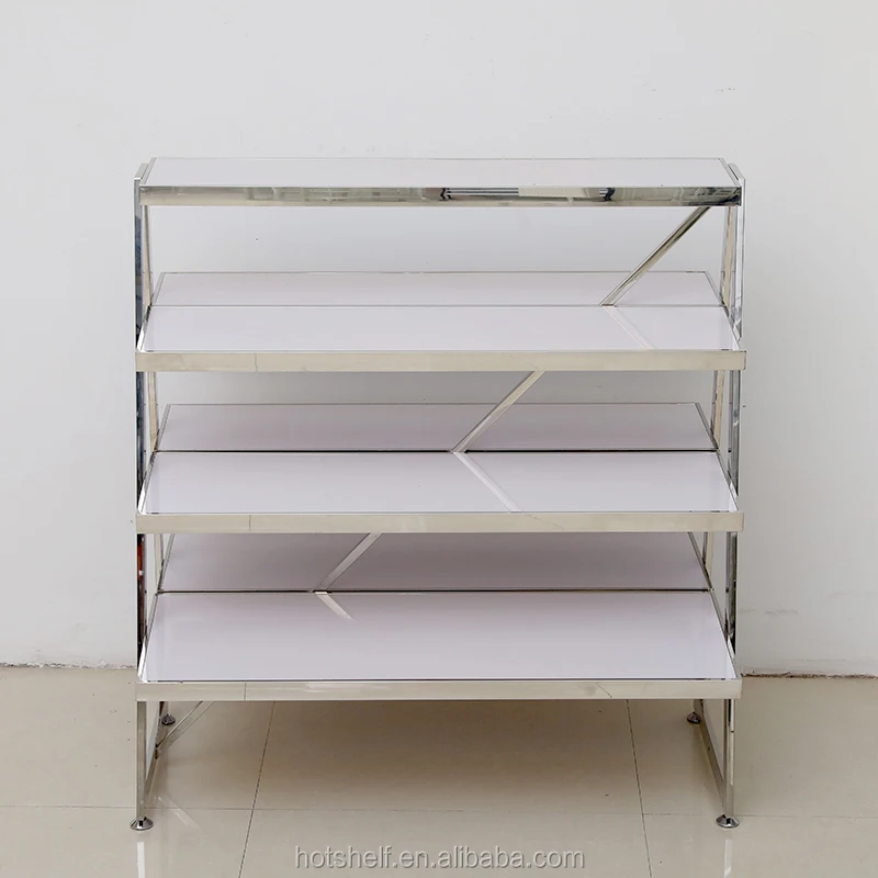 Manufacturer supply  whitecolor wood nesting table eco-friendly material wood rack display shelf