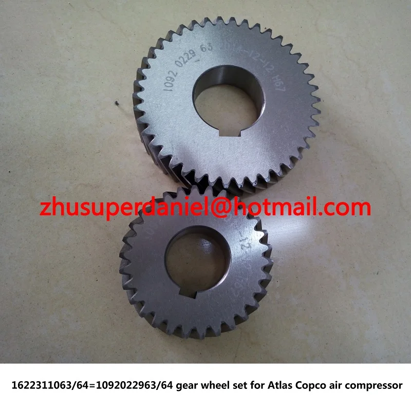 

gear wheel set driven gear shaft 1622311063/64=1092022963/64 for AC screw air compressor parts