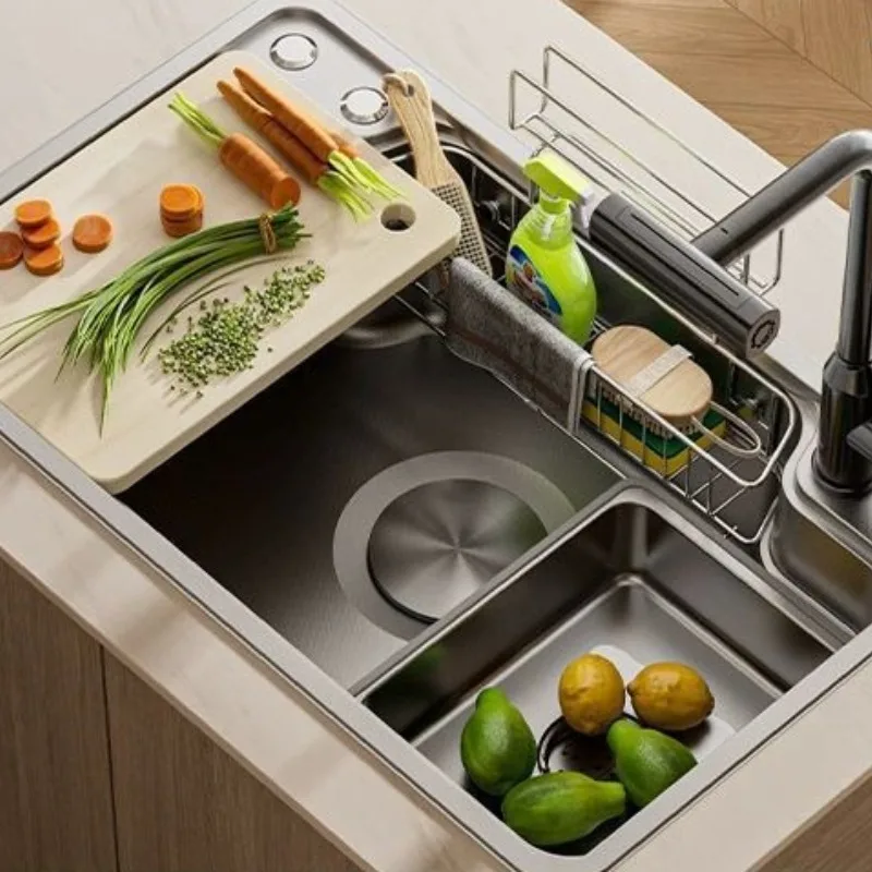 Luxury-Style Kitchen Sinks Stainless Steel Thickened Kitchen Sinks Wear-resistant Home Improvement Fregaderos De Cocina ZY40SC