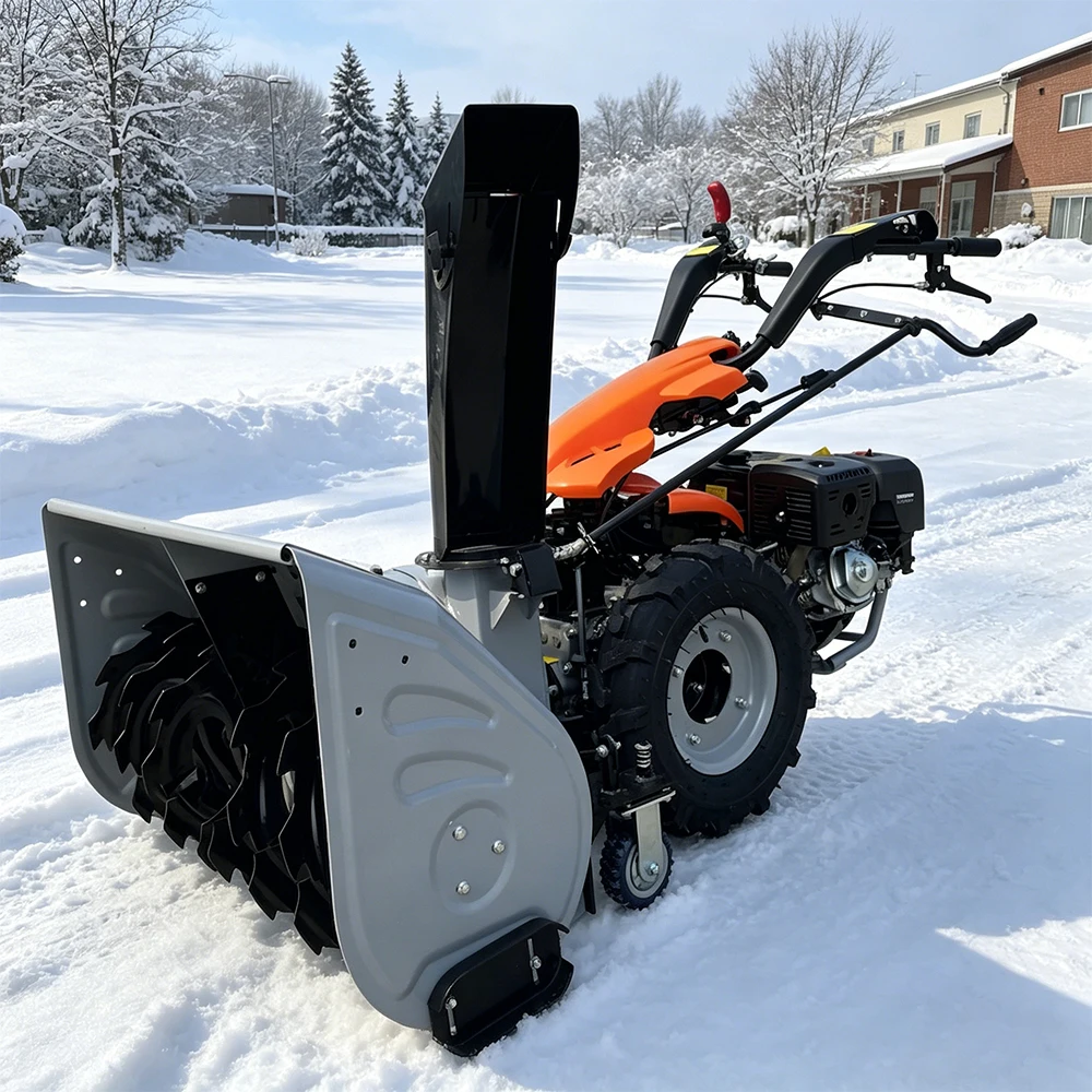 Multifunctional Snow Blower Hand Push Snow Sweeper Sidewalk Winter Outdoor Power Brush Snow Plow Removal Machine